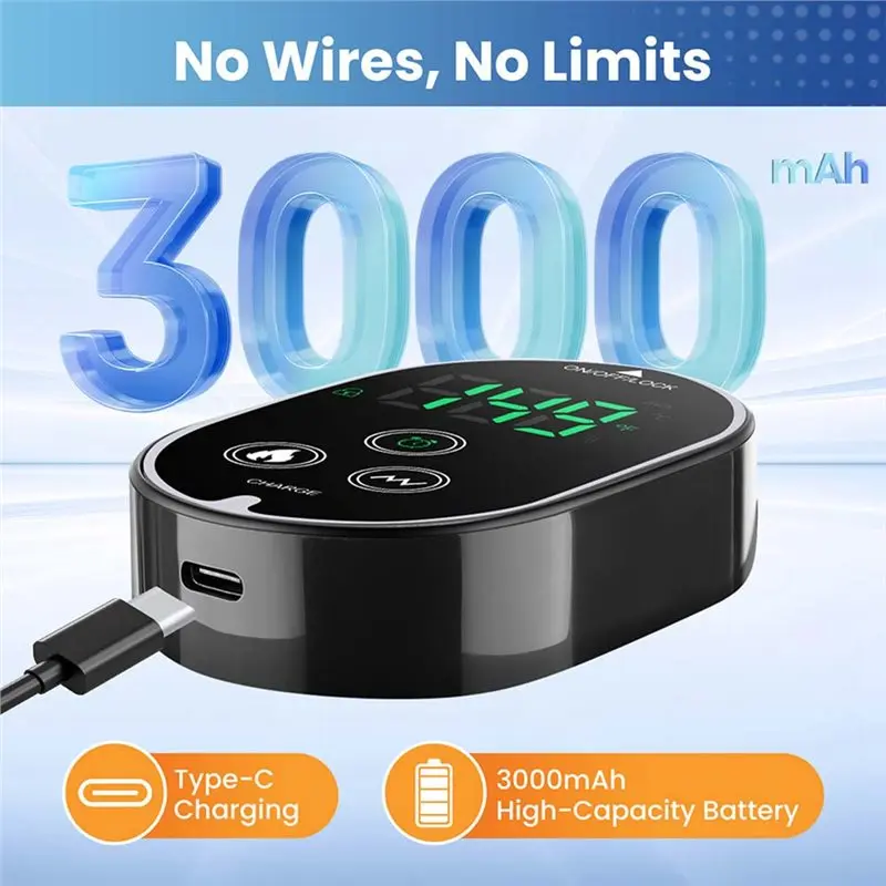 Scaldino avvolgente riscaldato ricaricabile tramite USB, massaggiatore per caviglia senza fili con calore, cuscinetto riscaldante per caviglia