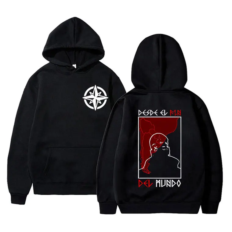 

Rapper Duki Double Sided Print Hoodie Men Women Hip Hop Oversized Streetwear Men's Fashion Casual Fleece Cotton Pullover Hoodies