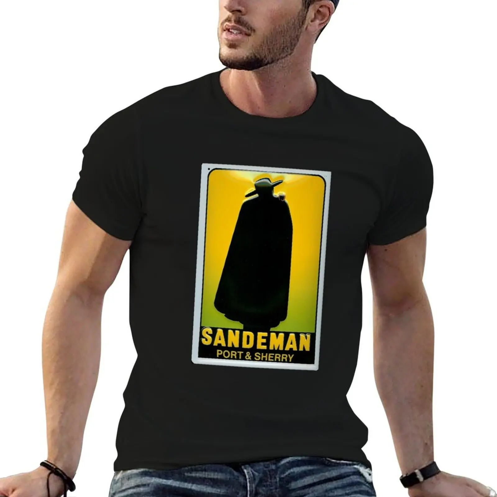 

Sandeman Port and Sherry Ad Circa 1930s T-Shirt man t shirts for men casual t shirts for man graphic vintage T-Shirt
