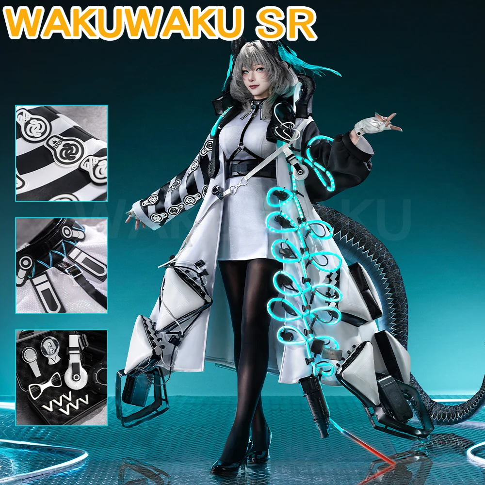 

Ho'olheyak Cosplay Game Arknights WakuWaku-SR Arknights Women Game Arknights Uniform 2.0 Upgrade Hoolheyak Cosplay Costume