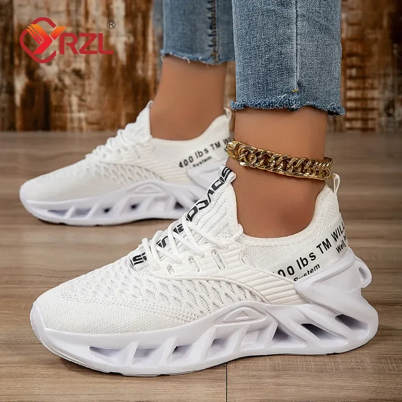 

YRZL Sneakers Womens Shoes Breathable Casual Flats Shoes Woman Sneaker Comfortable Shoes for Women Running Sports Shoes