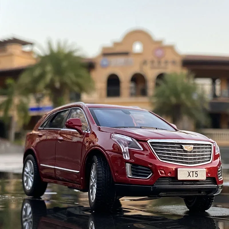 

Cadillac XT5 SUV, модель автомобиля из сплава, литье под давлением, 1:32, металлические игрушечные транспортные средства, модель автомобиля, имитация звука и света, коллекция игрушек в подарок