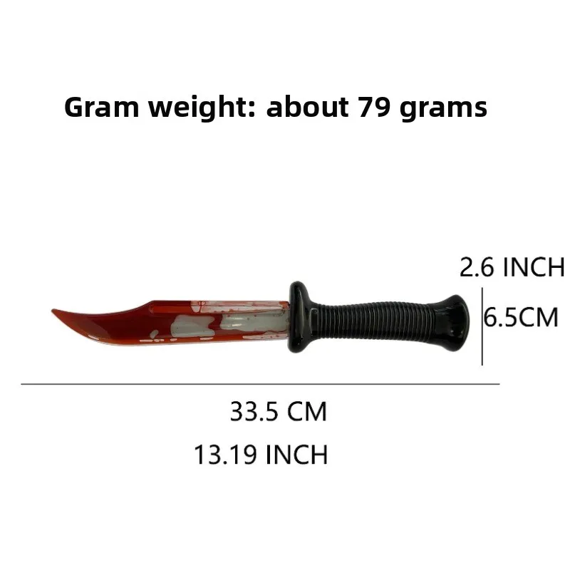 هالوين محاكاة نزيف سكين غيبوبة ماكياج الدعائم خدعة الموت نزيف سكين تدفق سكين الدم الدعائم #6