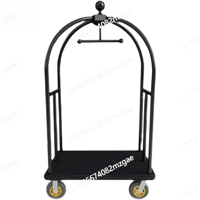 

Тележка для багажа в отеле Вестибюль Багажная тележка Багажная тележка Высококачественная машина-конкурс Плоская ручная тяга