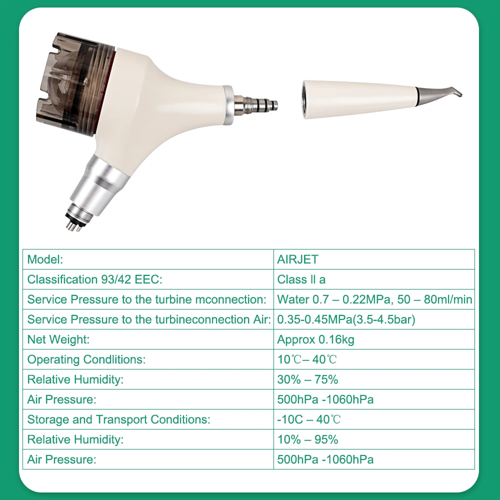 SYJH Dental Air Polisher Air Flow Prophy Handpiece 2/4 Hole Sandblasting Machine For Teeth Whitening Stain Plaque Removal Tools