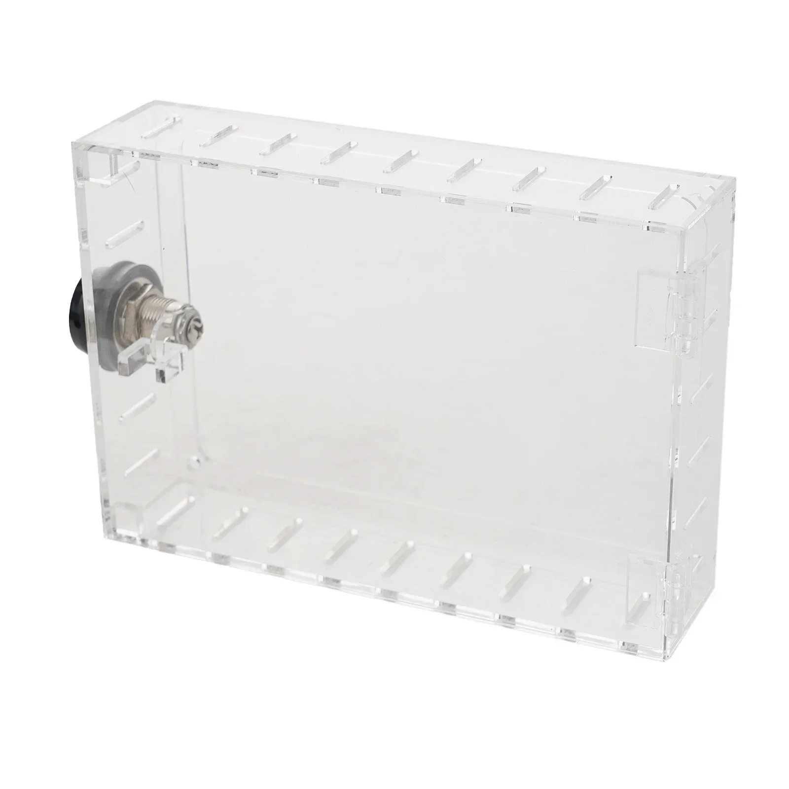 

Suitable for most thermostats the Acrylic Thermostat Lock Box measures 20 x 14 x 5cm please check dimensions before purchasing