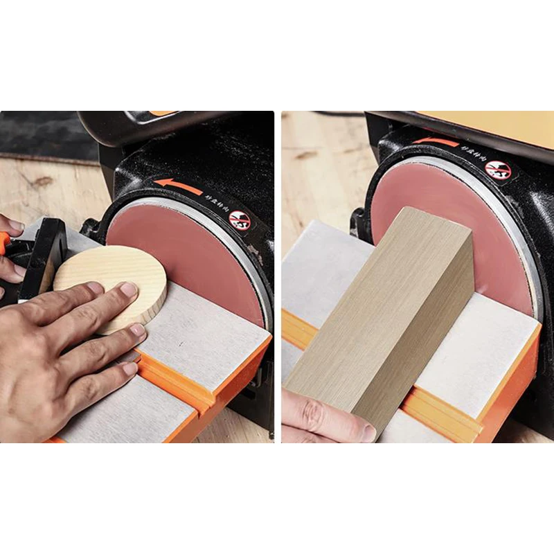220V Abrasive Belt Sanding Machine Woodworking High-Power Electric 550W/750W Sandpaper Polishing Machine 
