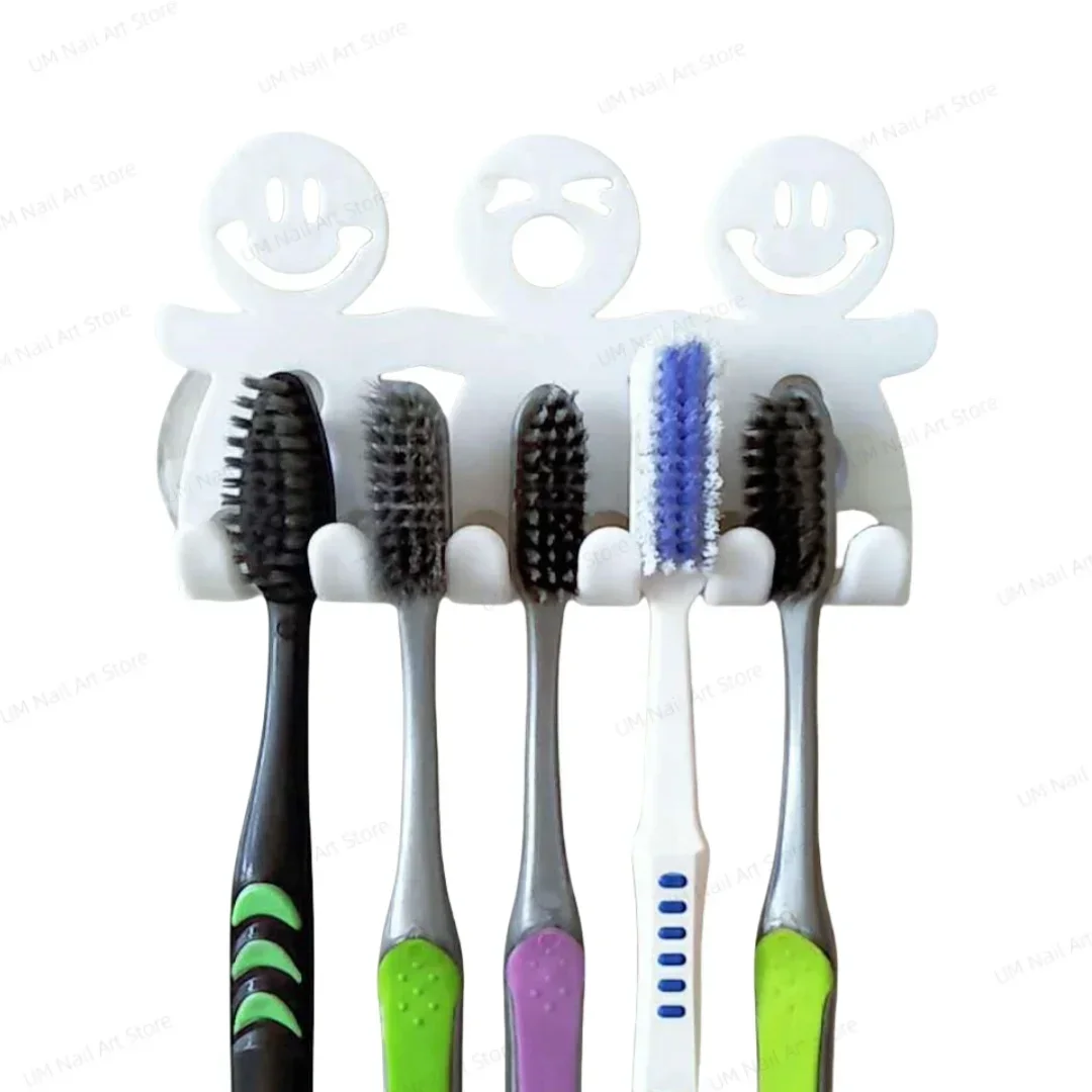 

1Pc Toothbrush Holder Wall Mounted Suction Cup 5 Position Cartoon Bathroom Sets Bathroom Accessories Toothbrush Containers