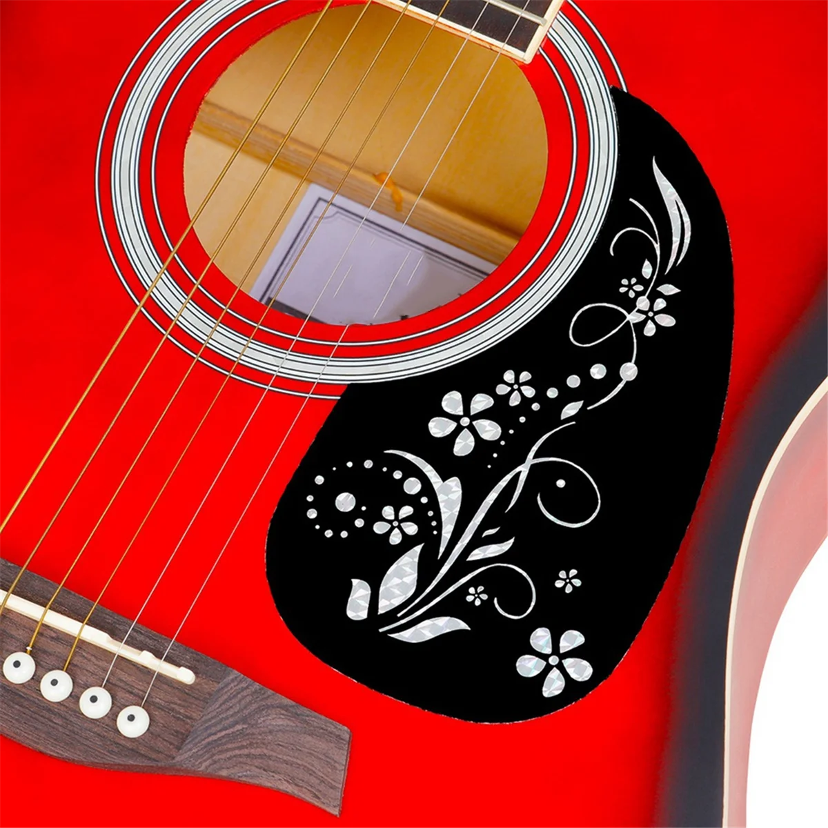 A71P Gitara Płyta antypoślizgowa w kształcie łzy Folk Gitara klasyczna Pickguard Anti-Scratch Hummingbird