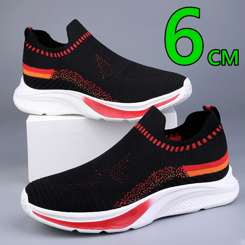 

Мужская обувь-лифт, белые повседневные кроссовки, мужская обувь с невидимым увеличением, обувь с подъемом, стельки, спортивная обувь на рост 7 см