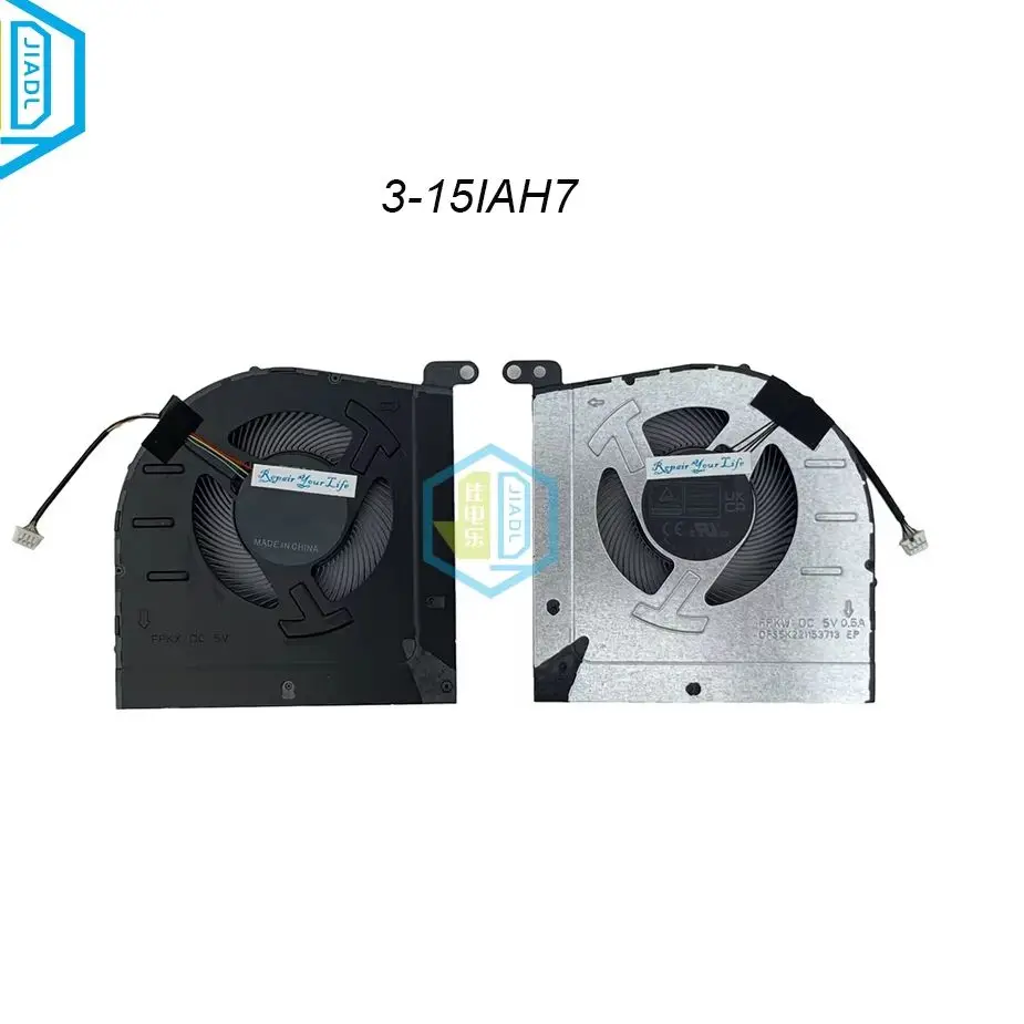 CPU GPU Cooling Fans For Lenovo IdeaPad Gaming 3-15IAH7 3-15ARH7 3-16IAH7 DFS5K221153713 FPKW DC5V Computer VGA Cooler Radiator