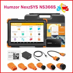 Humzor NexzSYS NS366S Free Upgrade Full System OBD2 Scanner OBDII Auto Car Diagnostic Tool 17 Reset Services PK Launch X431