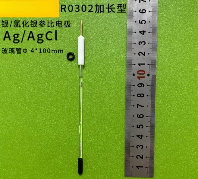 R0302 Ag/AgCl Silver Chloride Reference Electrode with Detachable Filling Solution for Lab Electrochemical Use