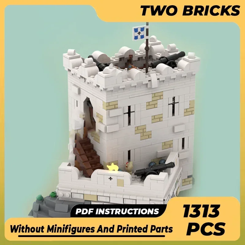 Military Castle Model Moc Building Bricks Imperial Coast Fortress Technology Modular Blocks Gift Christmas Toys DIY Set Assembly