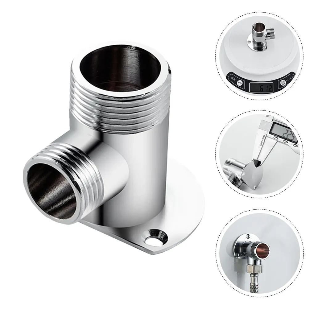 Shower Adapter Assembly Kit Copper Anti Rust Fixed Base Durable Replacement Part for Home Bathroom