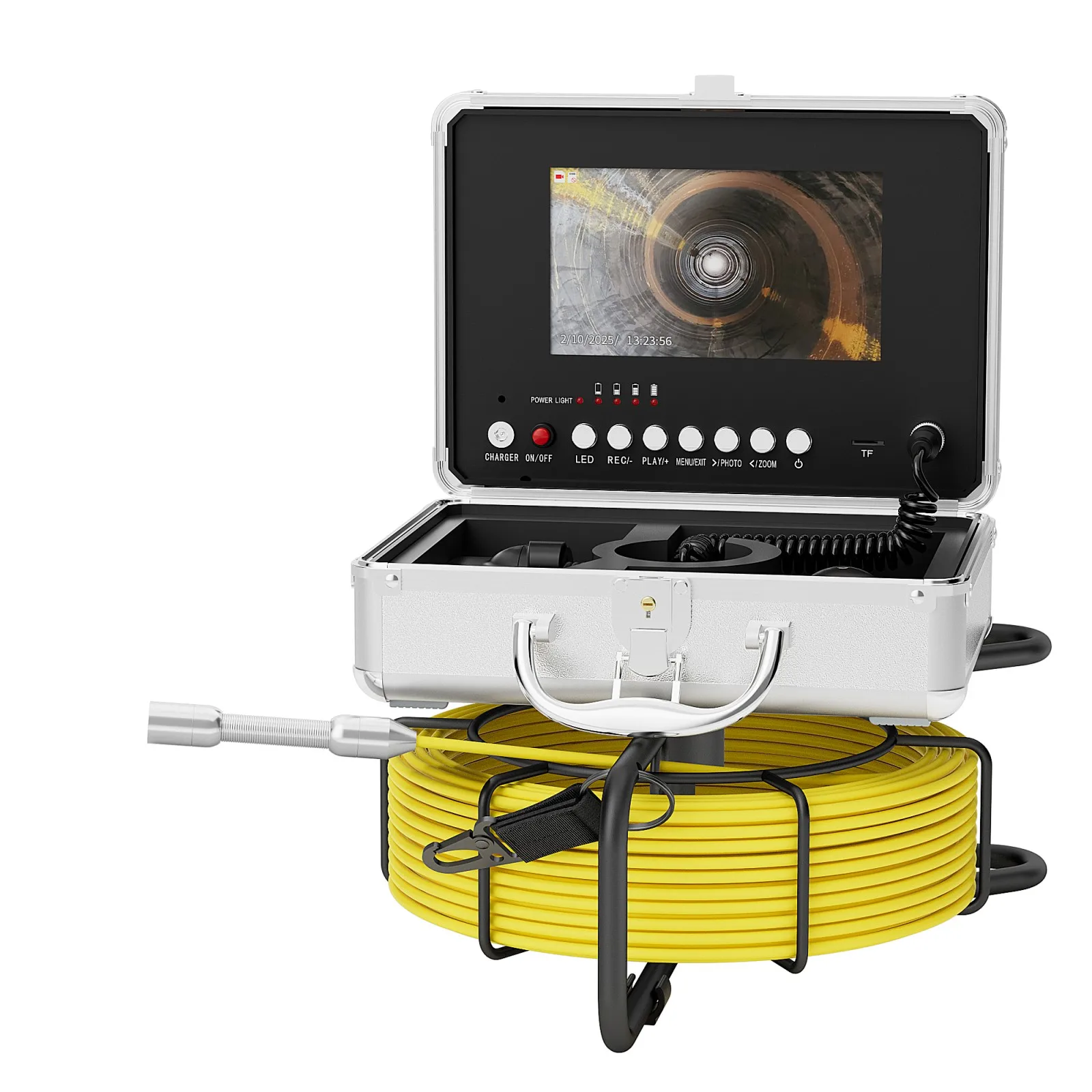 

Сливной канализационный трубопровод 23 мм, 7-дюймовый мини-промышленный эндоскоп для проверки канализационных труб, кабель ночного видения, 30 м, диаметр 5 мм