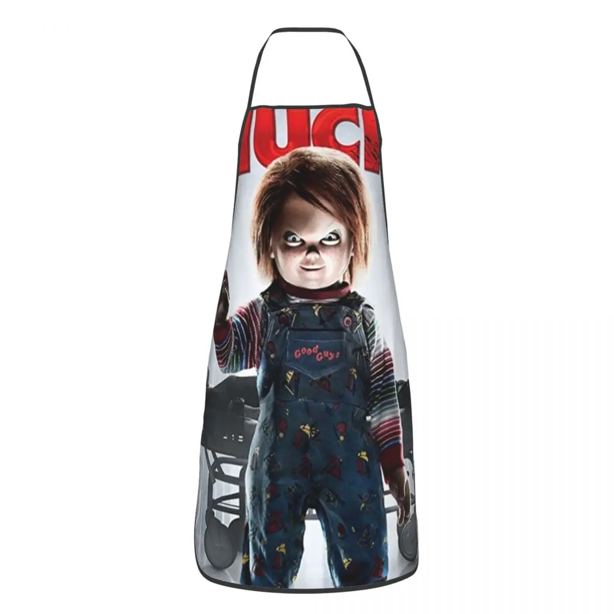 Custom Bib Horror Movie Chucky Aprons Men Women Unisex Adult Chef Kitchen Cooking Child's Play Tablier Cuisine Painting