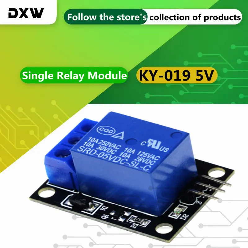 5PCS/Lot KY-019 Single Relay Module Is Suitable for 5V One Relay Input and Output Electrical Insulation Ky019 Arduino Relay