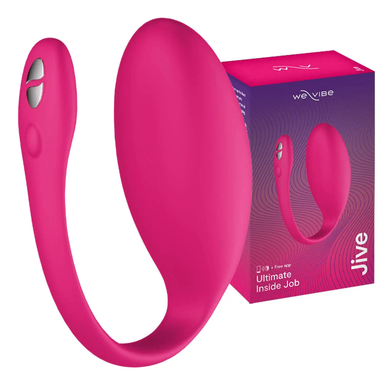 Wij-Vibe Jive Draagbare G-Spot En Clitorale Stimulator Slimme Speelgoedvibrator, Elektrisch Roze