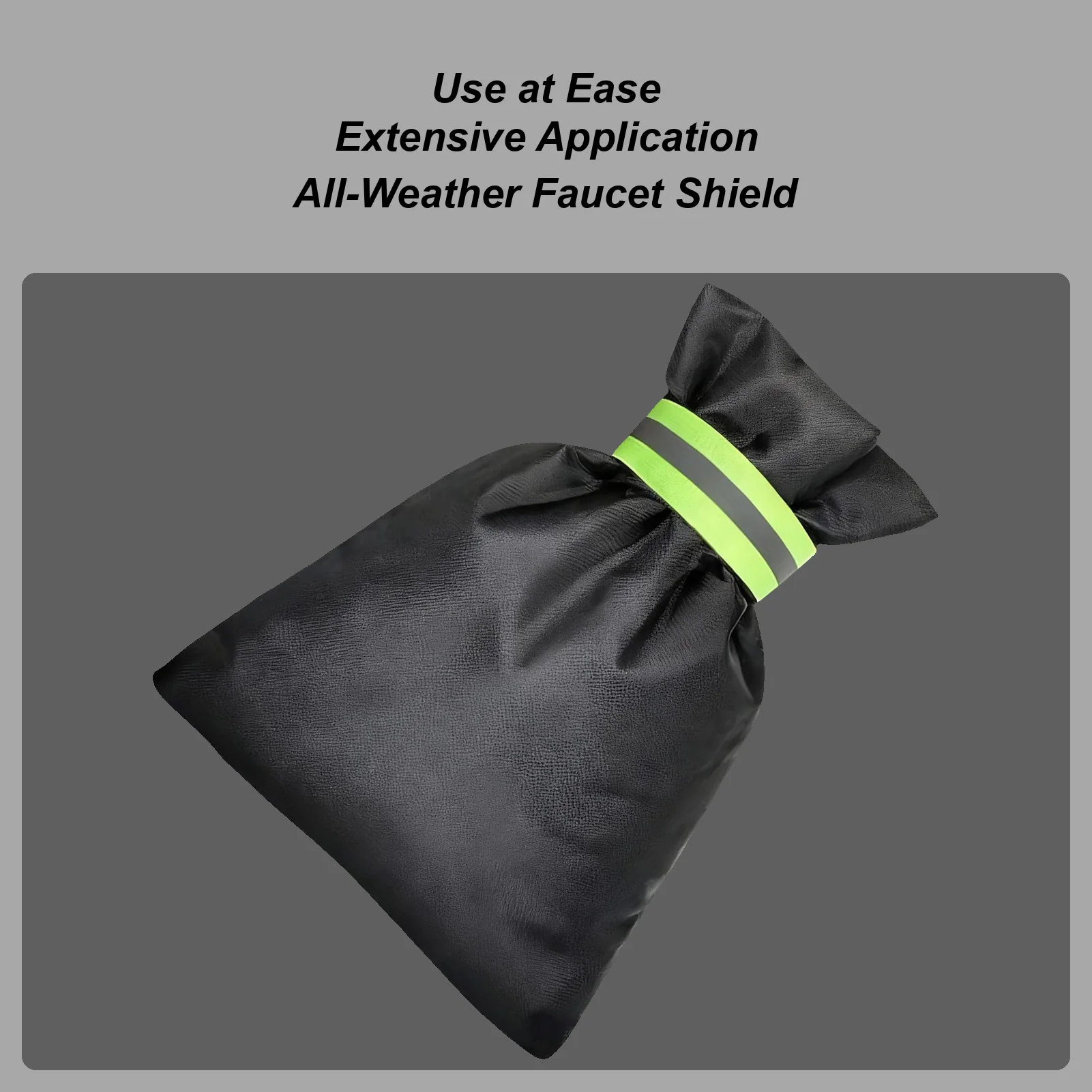 Outdoor Faucet Covers For Winter 2 Piece Water Pipe Protection With Reflective Strip Spigot Covers Winter Insulated For Patio