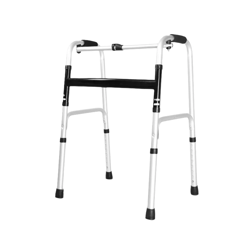 

Foldable mobile frame walker for the disabled and the elderly Aluminium Zimmer frame