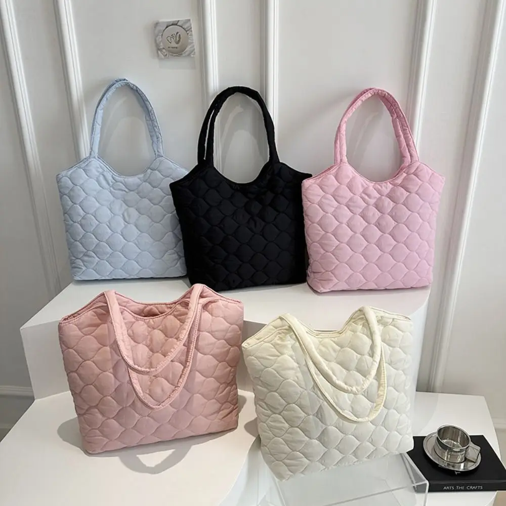 تصميم جديد حقيبة يد ذات سعة كبيرة مقاومة للماء حقيبة كتف قابلة لإعادة الاستخدام مبطنة من القطن باللون الأسود حقيبة تسوق