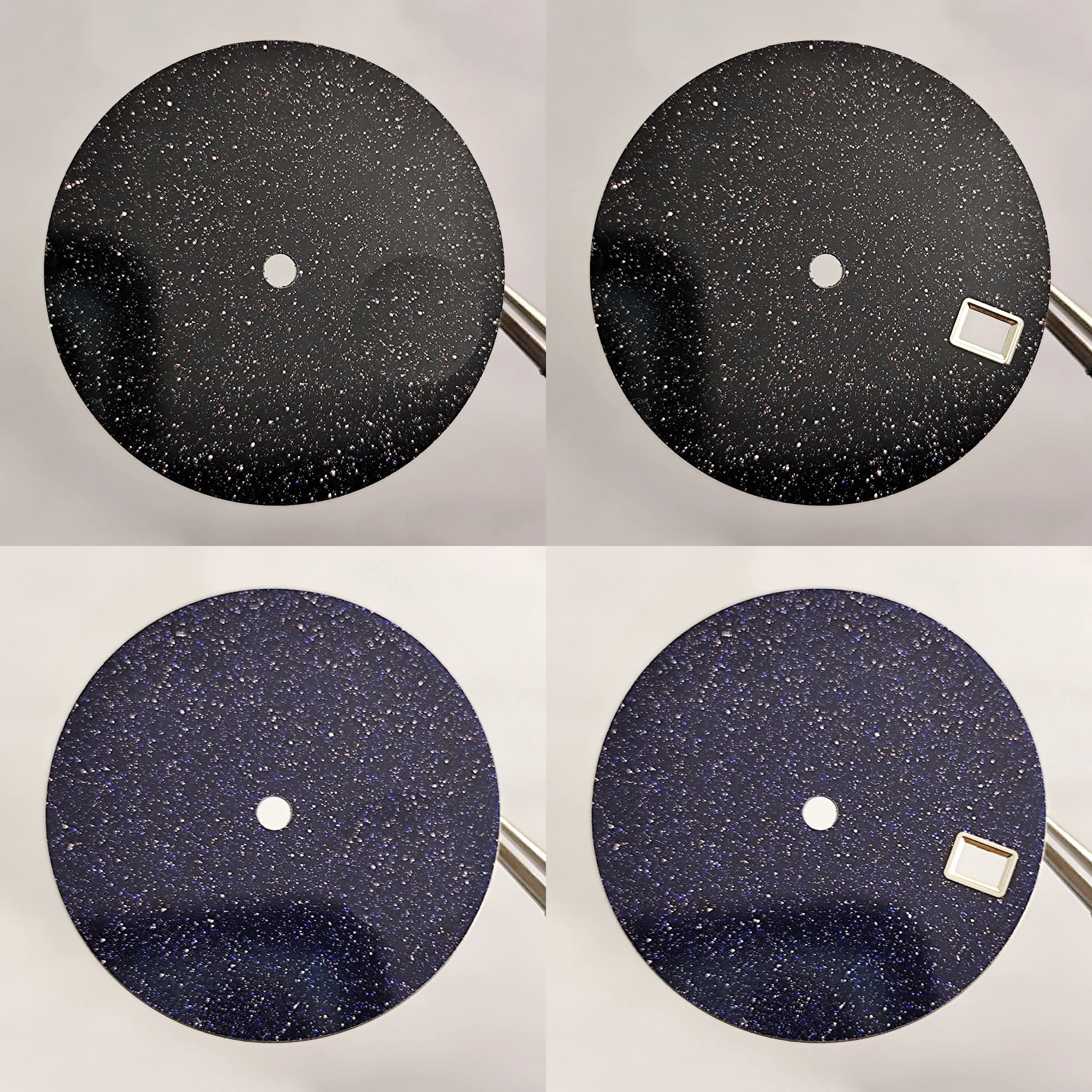 

Высококачественный циферблат 28,5 мм с эффектом звездного неба, черный/темно-синий, для механизмов NH35/NH36, аксессуары для часов.