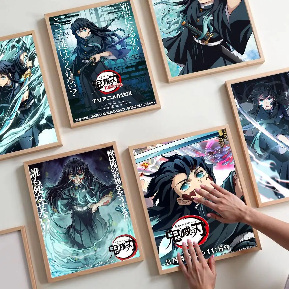 

Tokitou Muichirou Anime Demon Slayer Posters Sticky HD Quality Wall Art Retro Posters for Home Room Wall Decor