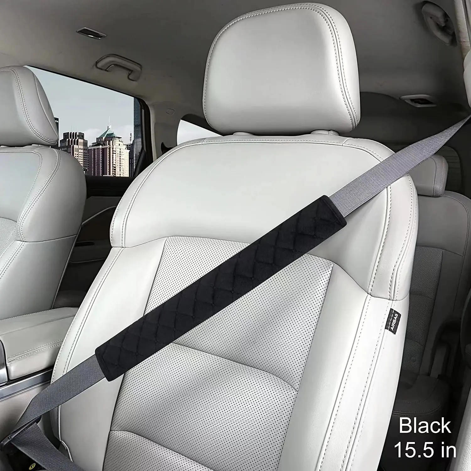 

2pcs Car Accessories 25/35cm Seat Belt Cover Velvet Comfort Safety Belt Shoulder Pad Protection Padding Truck Auto Interior