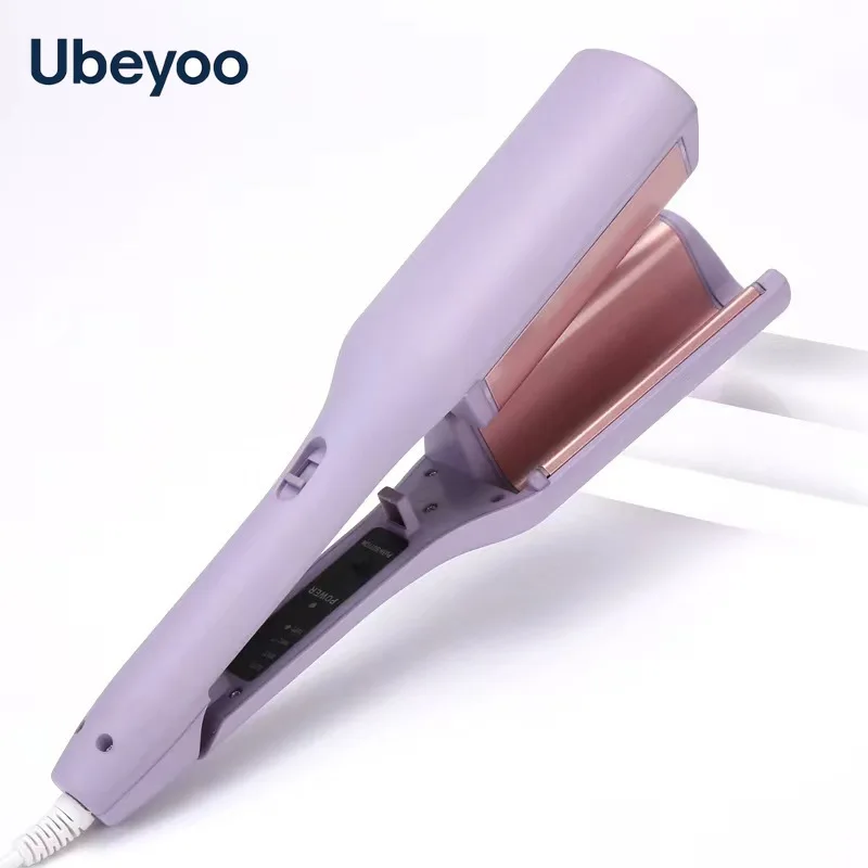 

Ubeyoo 32mm Deep V French Wave Curling Iron Water Ripple Big Wave Hair Curler Volumizing Wand for Women