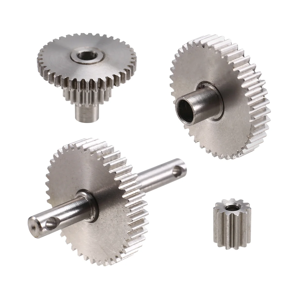 Y34A TRX4M เหล็ก Overdrive Underdrive สต็อกเกียร์ Pinion ชุดสําหรับ 1/18 RC Crawler TRX4M RC อัพเกรด 16:6:1