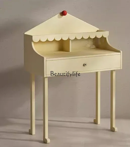 

13Bedroom Modern Simple Small Apartment Dresser Small Storage Makeup Table Storage Rack