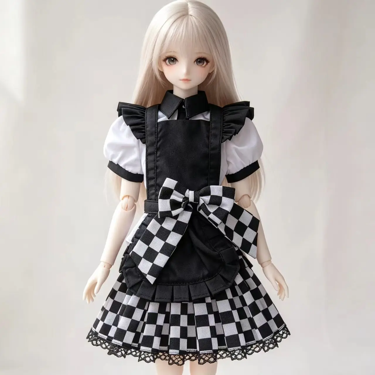 [wamami] 38# White/Black Cosplay Custome Dress/Suit For 1/4 MSD 1/3 DZ DD SD AOD Dolls Dollfie Outfits