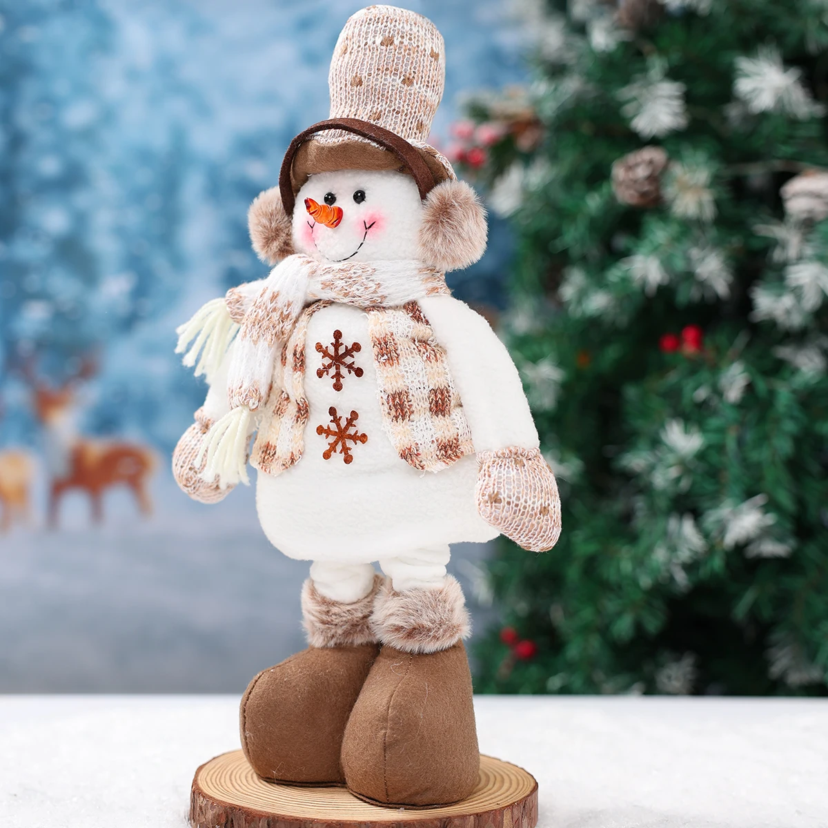 عيد الميلاد ثلج زخرفة عيد ميلاد سعيد الطرف الديكور 2025 الاطفال عيد الميلاد سانتا كلوز دمية نافيداد ناتال السنة الجديدة هدية 2026