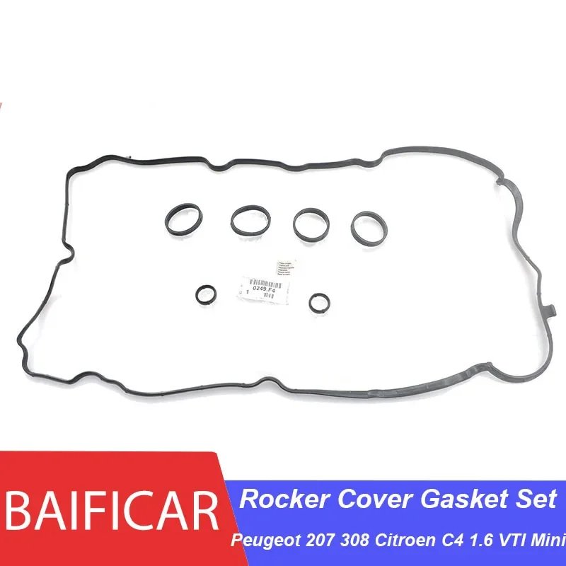 Baificar Brand Engine Seals Rocker Cover Gasket Set 0249F4 For Peugeot 207 308 Citroen C4 1.6 VTI EP6 EP3 Mini N12 N16