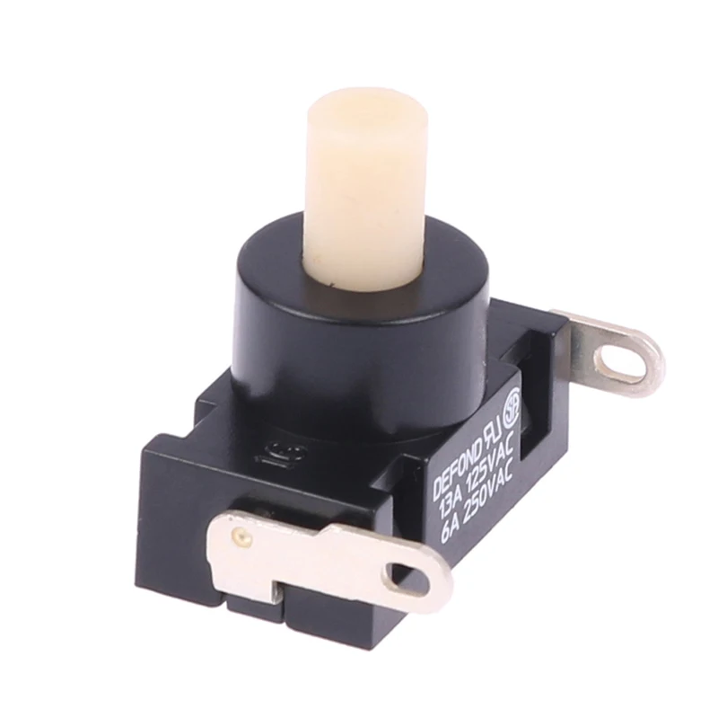 1pc 전원 버튼 스위치 2 플러그 250VAC 6A/ 125V 13A 자기 잠금 DEFOND DPC-1114 스위치 고전력 진공 청소기 부품