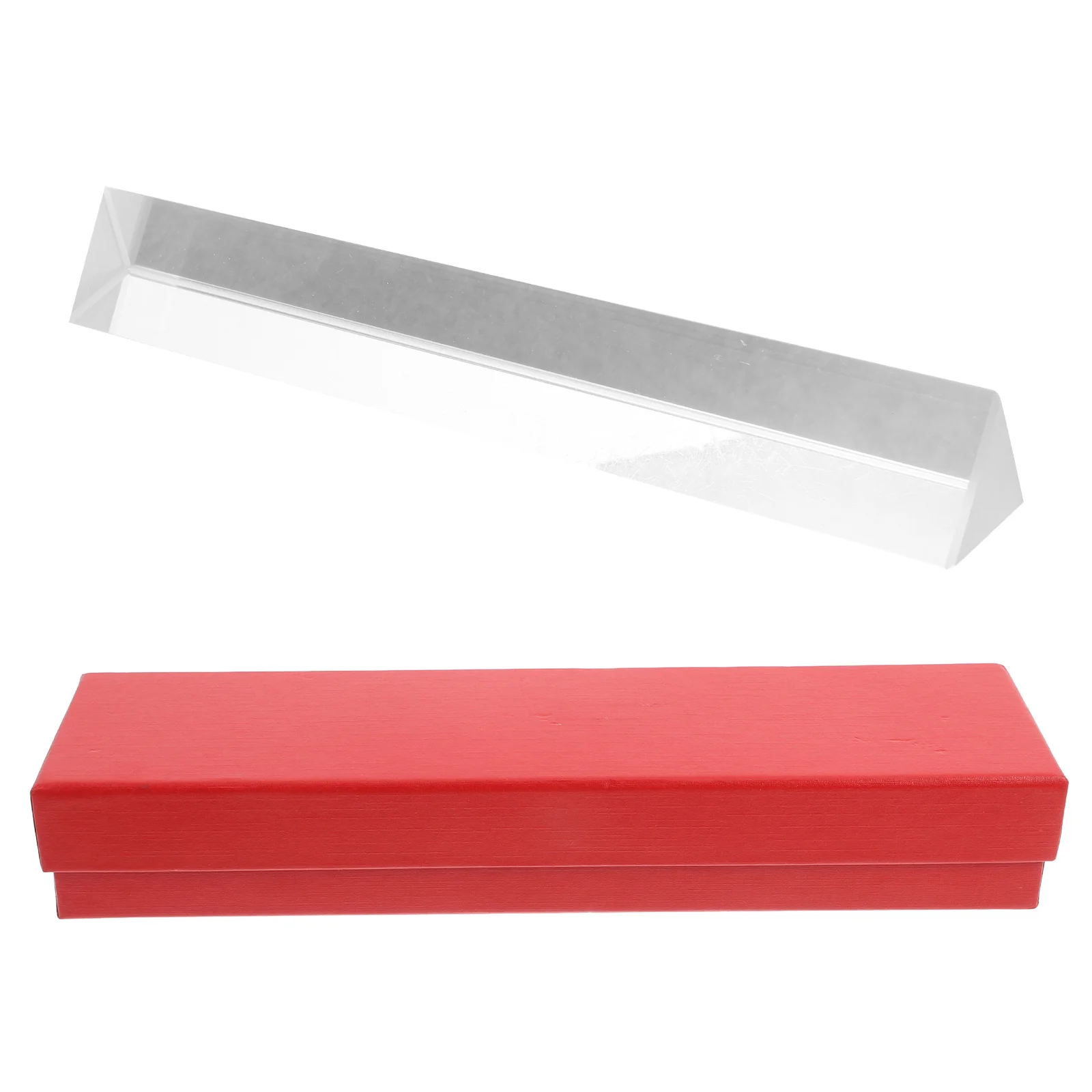 

Crystal Triangular Prism for Photography Physics Teaching Refractive Optics Clear Prisms Portable Suncatcher Triangle Prop