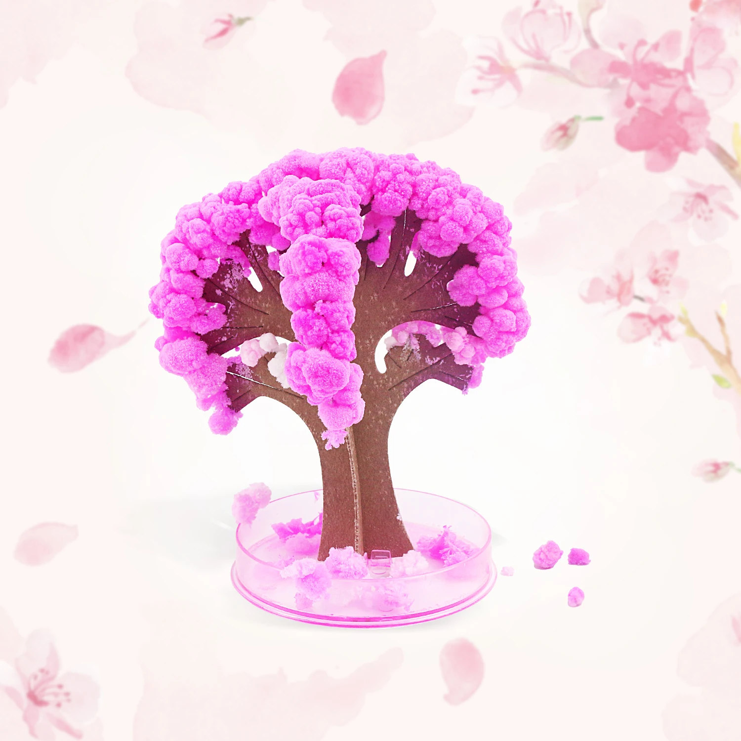 Magisch Papier Sakura Kristall Bäume Weihnachten Magie wachsenden Baum Japan Desktop Kirschblüte Wissenschaft Spielzeug Neuheit lustiges Geschenk