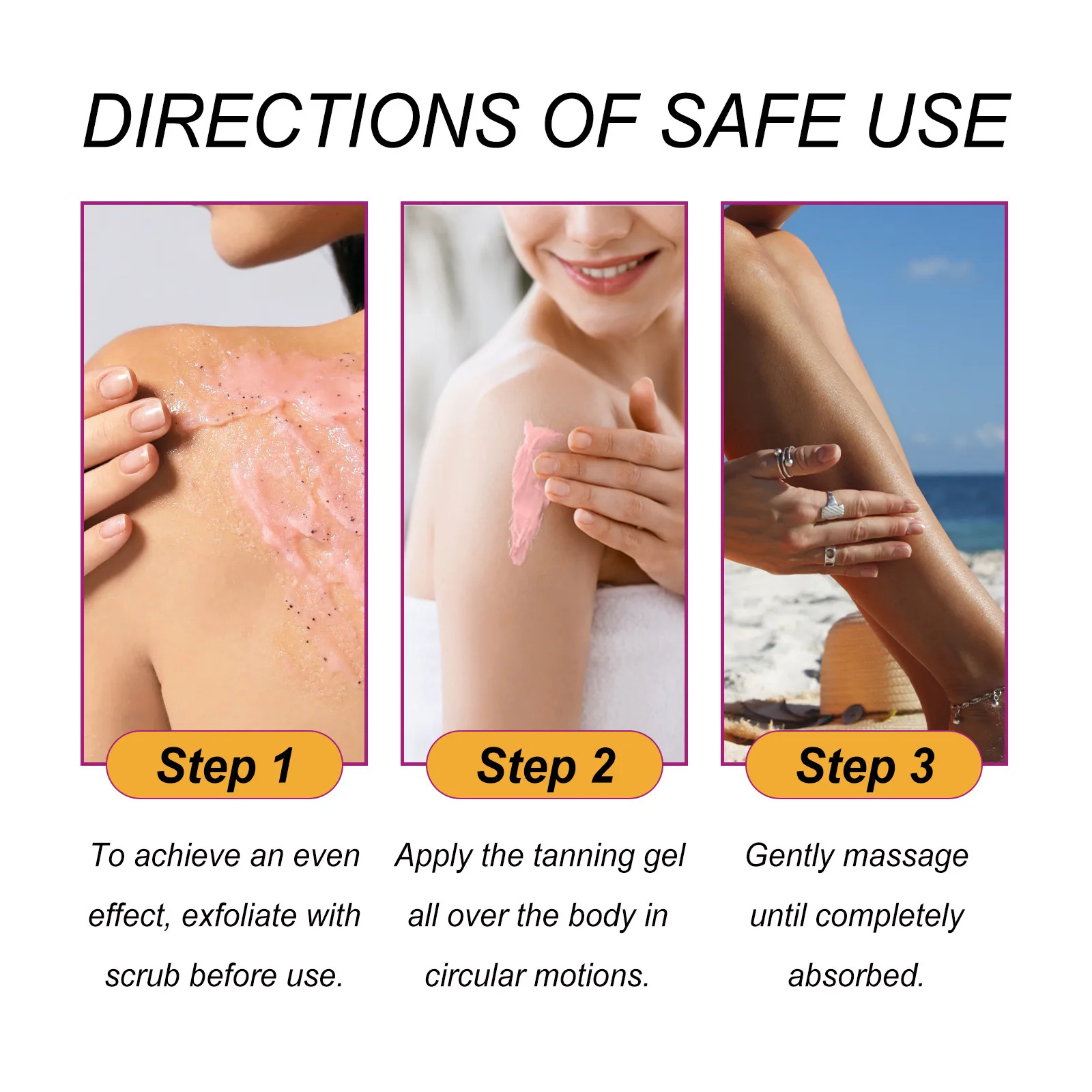 

EELHOE Peach Blackening Gel Firm Skins Deep Hydration Brighten Skin Tone Quick Absorption Nourishing Epidermis Body Tanning Gel