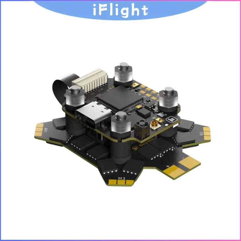 

iFlight Borg 5S RX Stack Built-in ELRS 2.4GHz Receiver 12V BEC 16MB Black Box With Borg 60R BL32 ESC 3-8S Lipo for RC FPV Drone