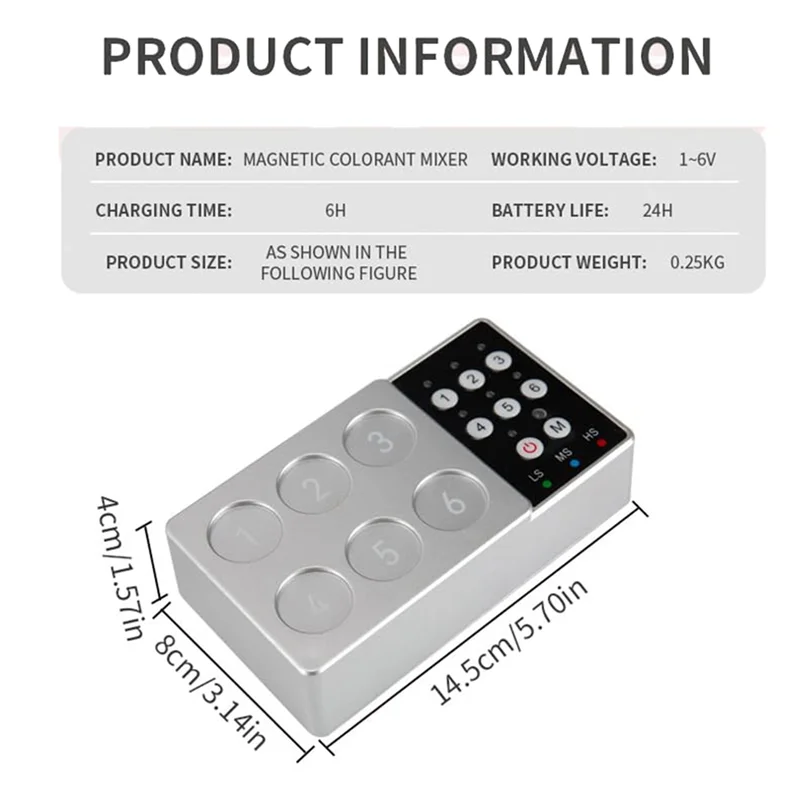 JY-타투 색소 교반기 무선 자동 믹서 기계 타투 잉크 소용돌이 믹서 침전 방지 용품