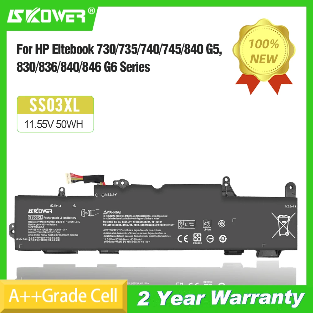 

Аккумулятор SKOWER SS03XL для HP EliteBook 730 735 740 745 755 830 840 846 G5 ZBook 14u G5 G6 HSTNN-LB8G HSTNN-IB8C