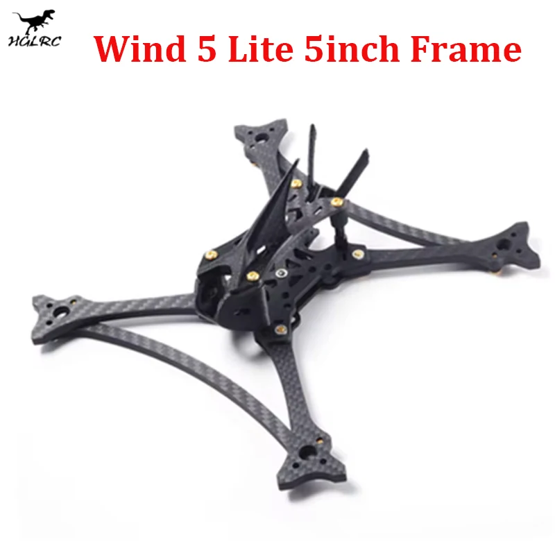 

HGLRC Wind 5 Lite 5inch Analog/HD brushless four-axis indoor Carbon Fiber FPV Racing Frame Kit