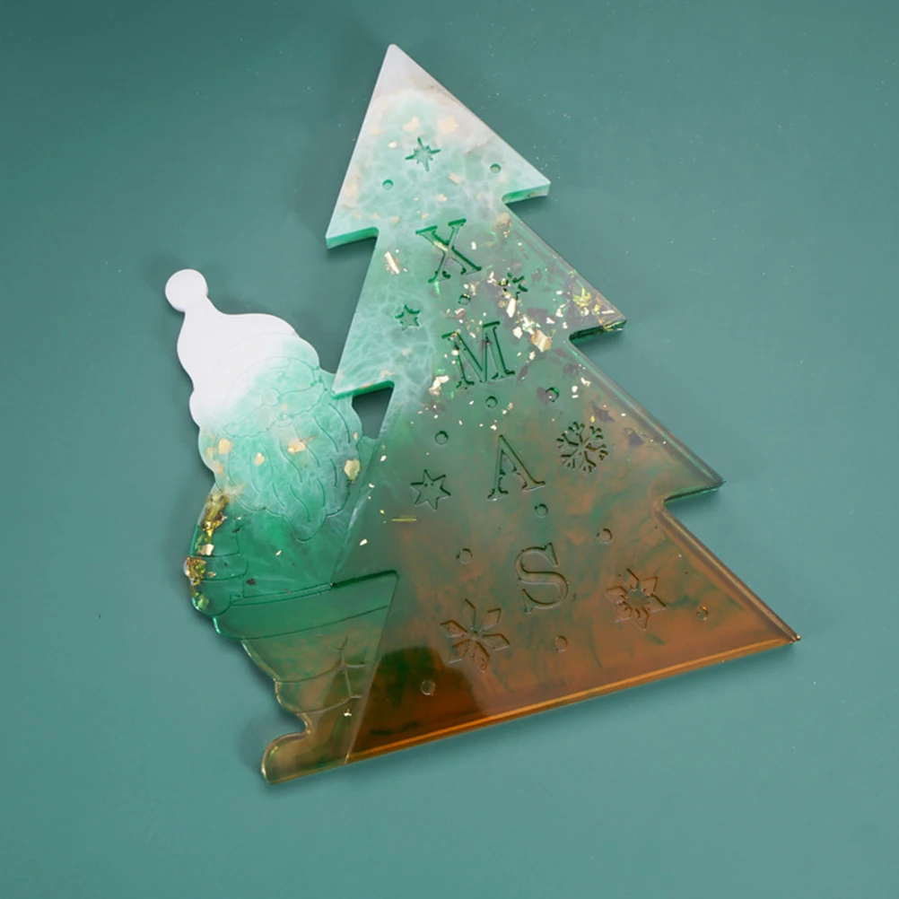 

Christmas Tree Mold DIY Accessories Manual Silicone Decoration Simple Crystal Epoxy Xmas