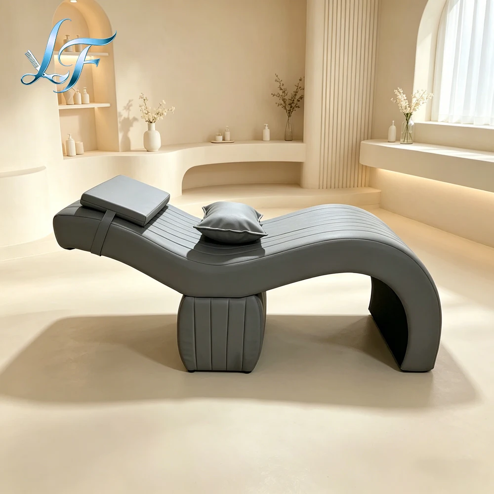 Curved Lash Beds Eyelash Extension Recliner Foam Beauty Salon Designer Stretcher Comfortable Lash Lift Treatment Chair