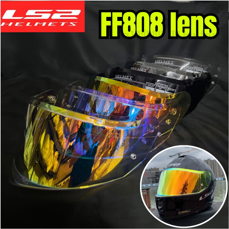 LS2 lenses suitable for FF808 motorcycle helmets sun protection colored lenses,day and night universal transparent aurora lenses