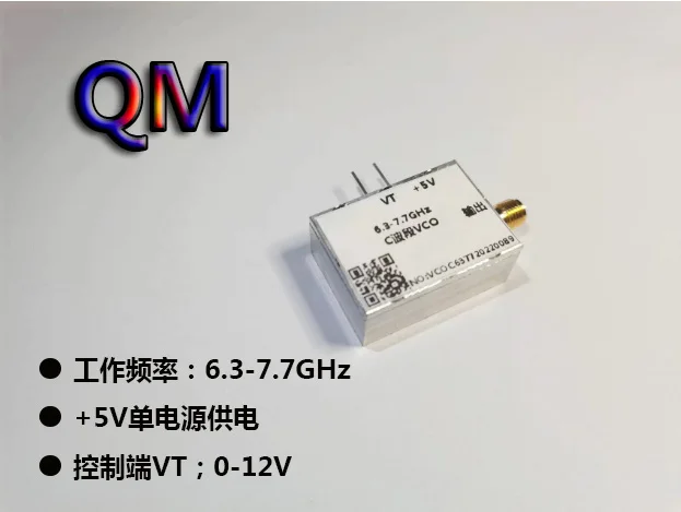 

6.3-7.7G RF Point Frequency Source Linear Frequency Modulation Module C-band Voltage Controlled Oscillator Sweep Frequency