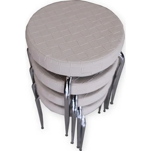 Özçelik Stool Set-4 Pcs (White)