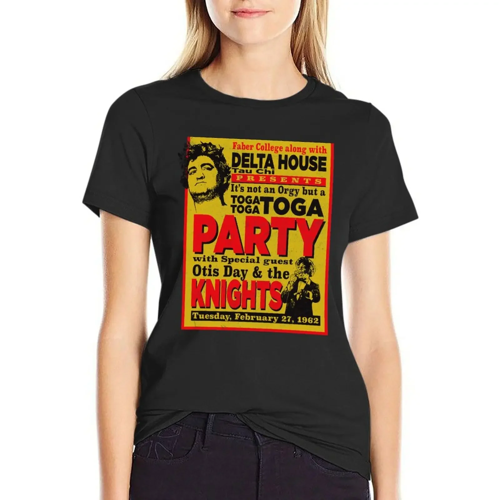 

Delta House Flyer from Animal House T-Shirt sweat summer top shirts graphic tees new edition T-shirts for Women