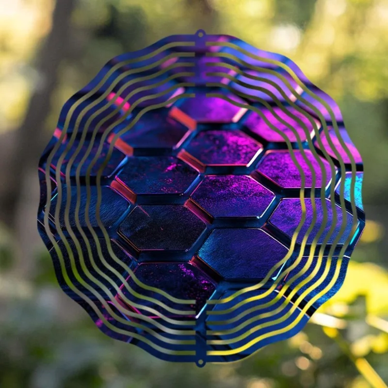 CIFBUY Windspinner für den Außenbereich, Gartendekoration, hängend für Balkon und Rasen, rotierende kinetische Kunst, Geschenk, Metall-Gartendekoration
